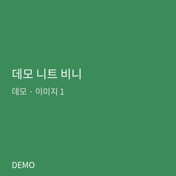 데모 니트 비니
